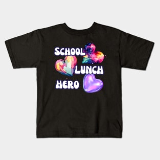 Groovy Lunch Day Hero School Squad Kids T-Shirt